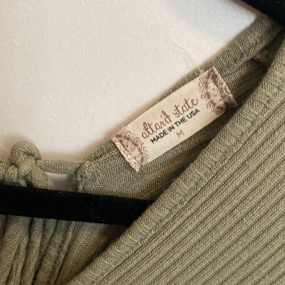 altar’d state Olive Green Crop sweater - Picture 4 of 5